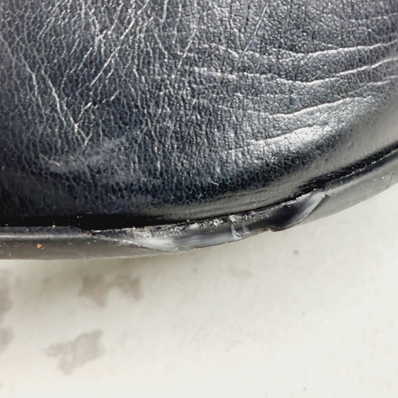 Liz Claiborne Black Leather Side Zipper High Heel Knee High Boots C168 - Picture 14 of 15